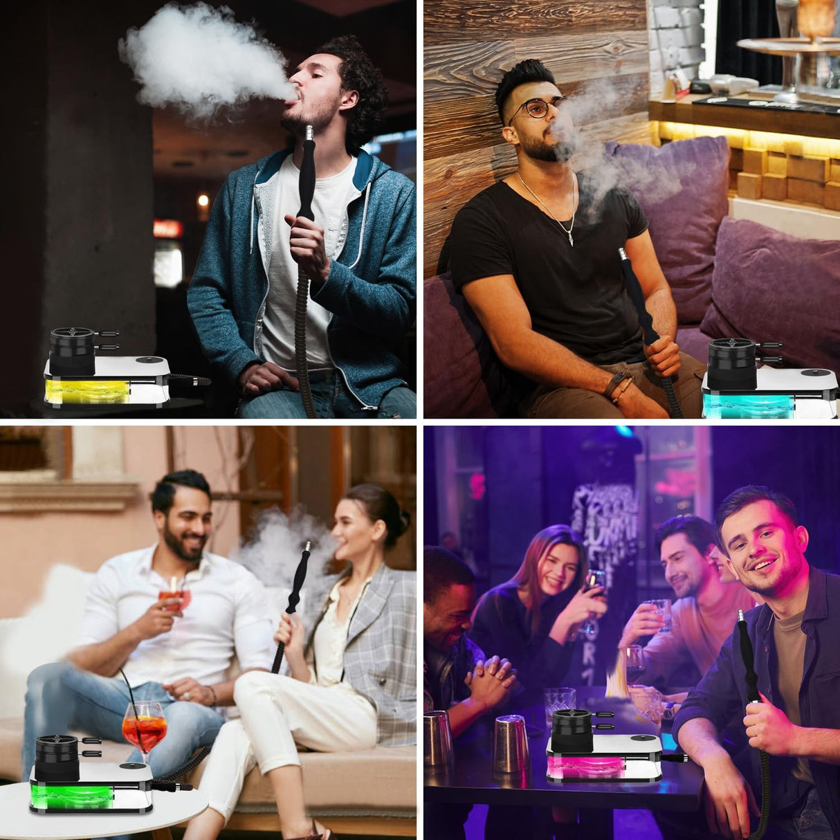 HOOKAH, GET FUNKY BOOK STYLE HOOKAH SET SHISHA KIT WITH HEAT MANAGEMENT DEVICE