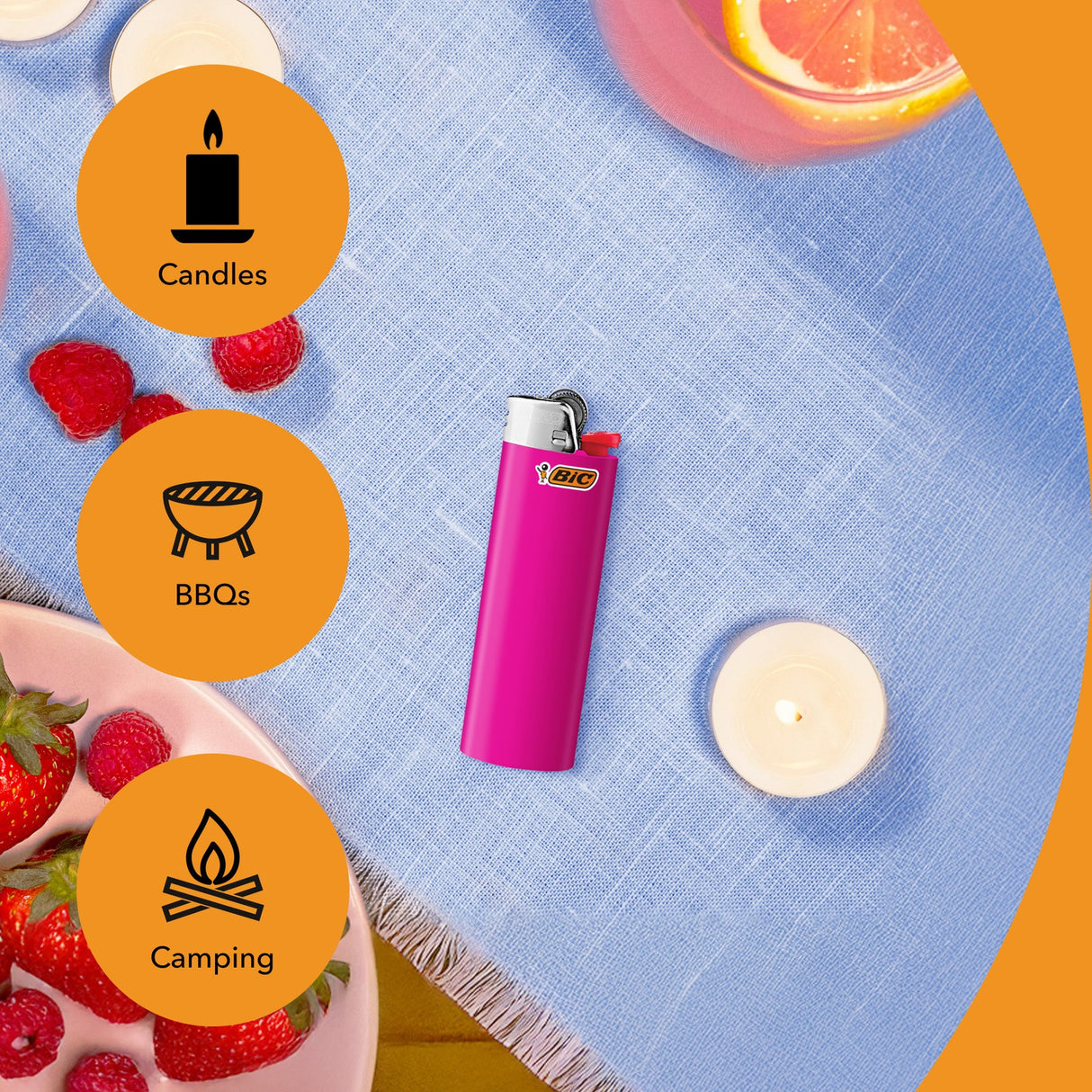 BIC CLASSIC POCKET LIGHTERS – ASSORTED COLORS (14 PACK)