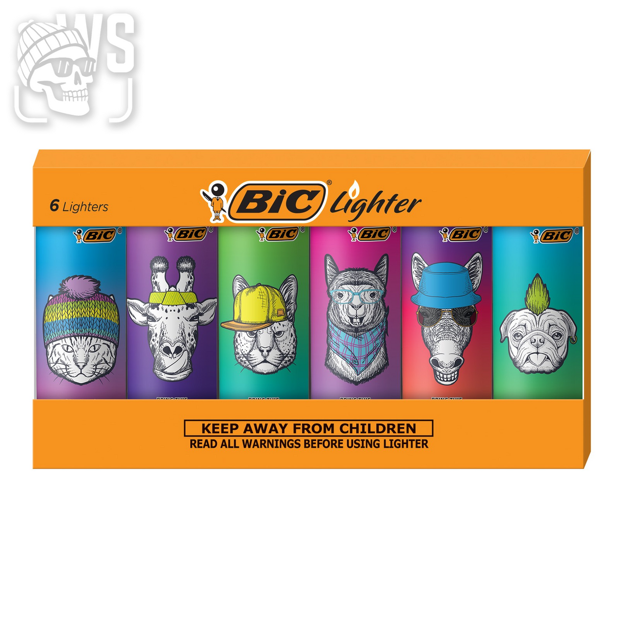 BIC SPECIAL EDITION AUGMENTED REALITY SERIES POCKET LIGHTERS, ASSORTED, 6-PACK
