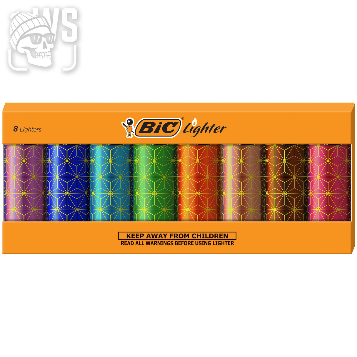 BIC SPECIAL EDITION METALLIC SERIES LIGHTERS, 8-COUNT