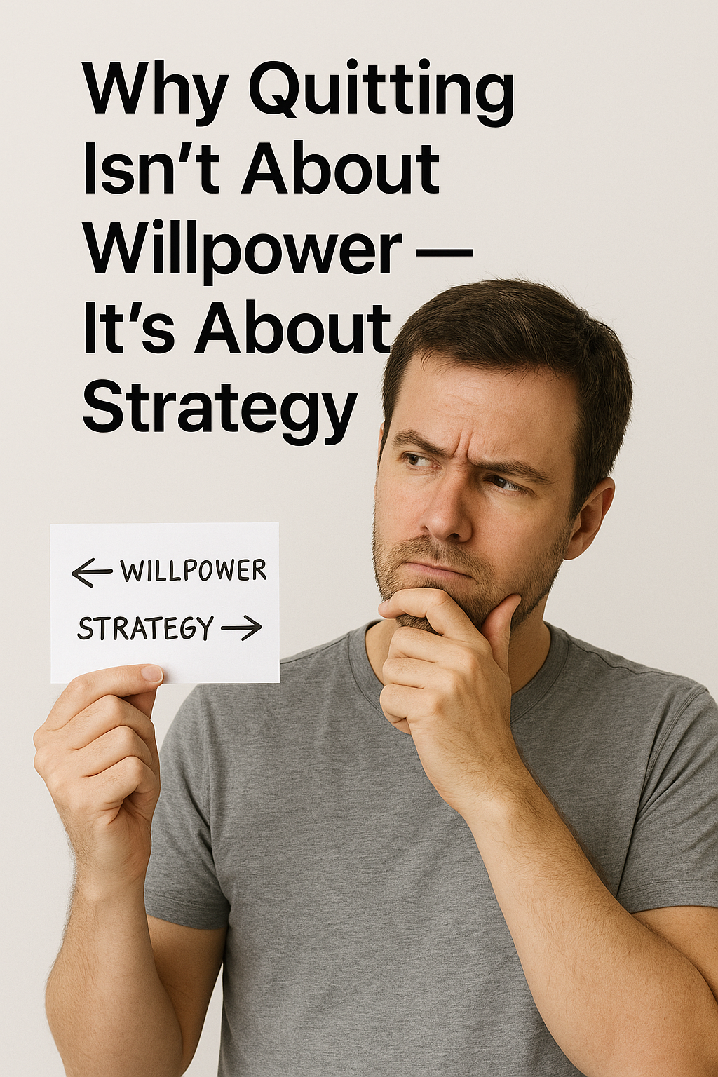 Why Quitting Isn’t About Willpower — It’s About Strategy