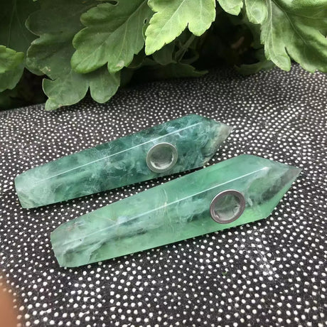 Natural Quartz Smoking Pipe Crystal Point Wand Stone Rock Obelisk Healing 1Pc