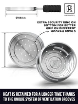 PREMIUM BLUE SILICONE PHUNNEL HOOKAH BOWL SET WITH DURABLE HEAT-RESISTANT DESIGN