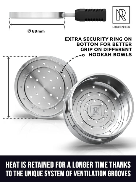 PREMIUM BLUE SILICONE PHUNNEL HOOKAH BOWL SET WITH DURABLE HEAT-RESISTANT DESIGN