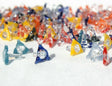 25 JAX Jack Glass Pipe Screen HIGHTEMP PYREX Tempered Mix Color Small-Med SIZE
