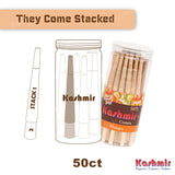Kashmir Pre Rolled Cones King Size 50 Ct Mango Flavored Rolling Paper Cones