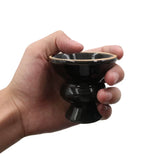 SIX HOLES CERAMIC FUNNEL HOOKAH BOWL WITH INTEGRATED HEAT HOLDER
