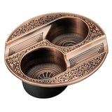 Three-Slot Retro Metal Easy-To-Clean Cigar Ashtray