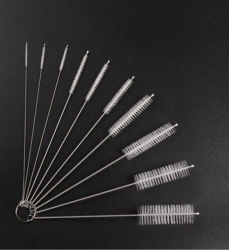 10Pcs Pipe Cleaners Brush Smoking / Tobacco Pipe Cleaning Tools White 10 Sizes