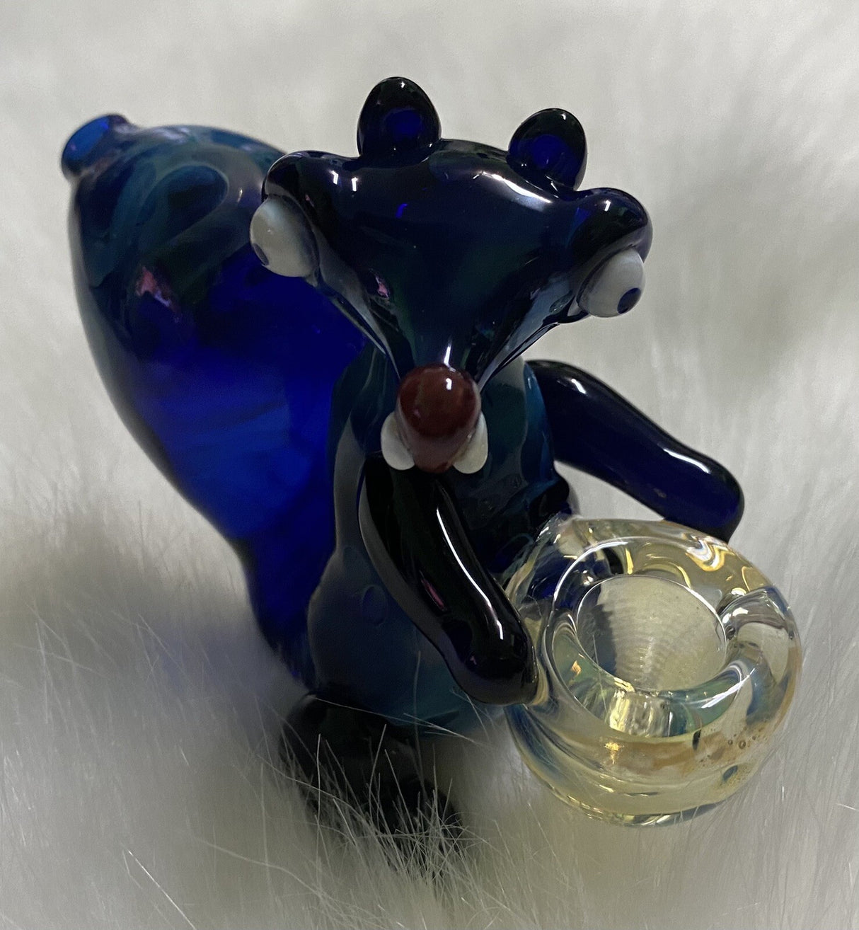 Blue Squirrel Glass Hand Pipe- Tobacco Hand Pipe-High Quality Pipe-Gift Pipe