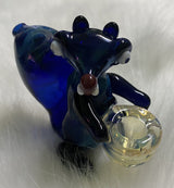 Blue Squirrel Glass Hand Pipe- Tobacco Hand Pipe-High Quality Pipe-Gift Pipe
