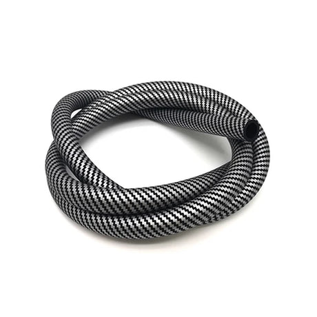 COLORFUL SILICONE HOOKAH HOSE CARBON FIBER SKULL DESIGN 12MM ID 17MM OD 1500MM