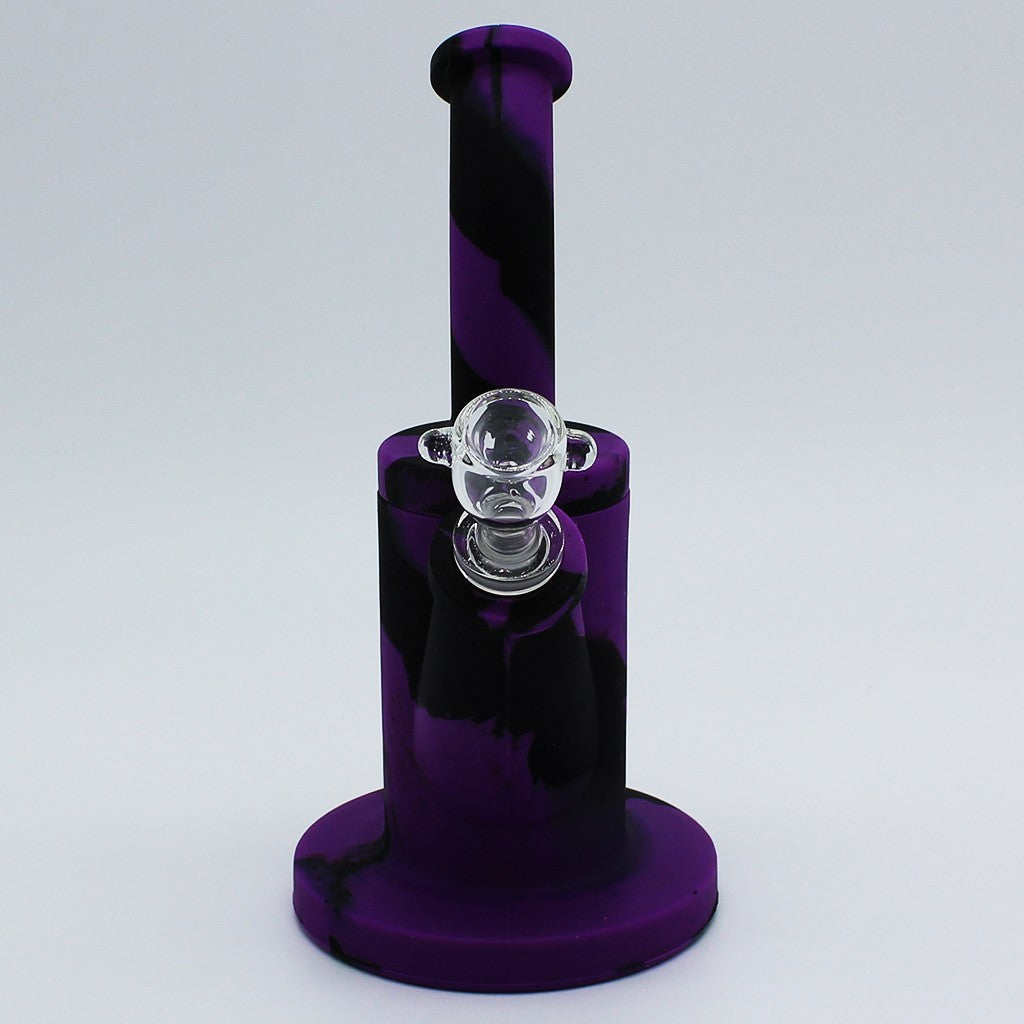 Silicone Rig Smoking Water Pipe Tobacco with 14Mm Glass Bowl