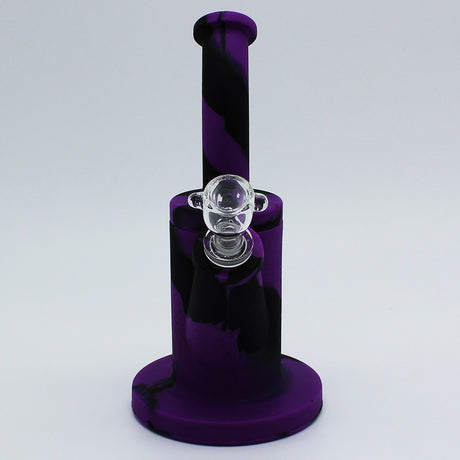 Silicone Rig Smoking Water Pipe Tobacco with 14Mm Glass Bowl