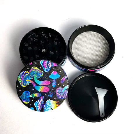 5-PACK TOBACCO KIT SET WITH STORAGE TUBES, GRINDER & ROLLING TRAY