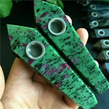 Natural Quartz Smoking Pipe Crystal Point Wand Stone Rock Obelisk Healing 1Pc