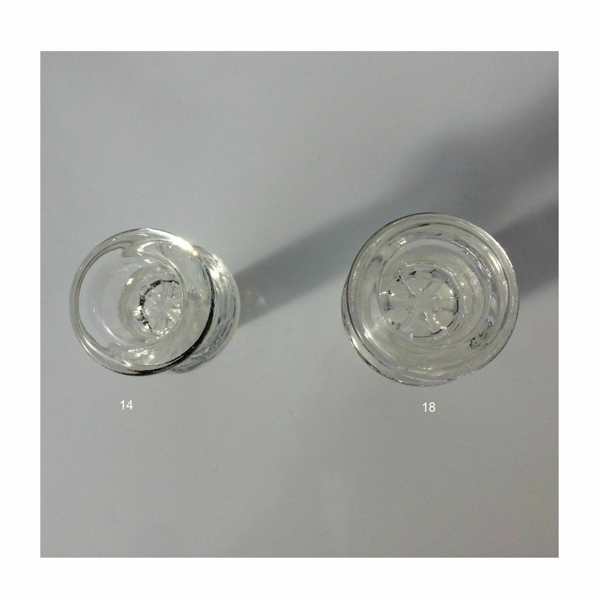 14Mm 18Mm Glass Slide Bowl SNOWFLAKE SCREEN Extra Thick Mobius Style Push Bowl