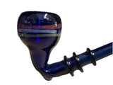 Blue Glass Long Gandalf Glass Pipe 8”