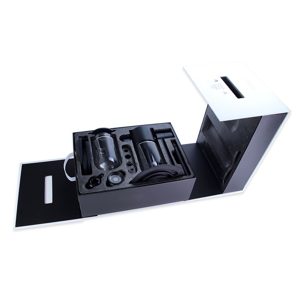 NEW TRANSPARENT GLASS GRAVITY HOOKAH WITH MODERN DESIGN