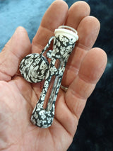 2 PACK Silicone Pyrex Glass Cigarette Smoking Hand Pipe Chillum with Cap