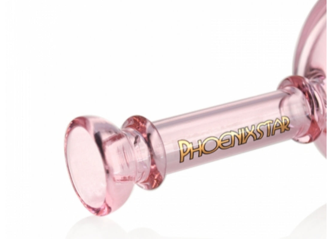 💗PHOENIX STAR 6" PINK BUBBLER BONG RIG - 2 FREE GIFTS - GIRLY - THICK GLASS 💗