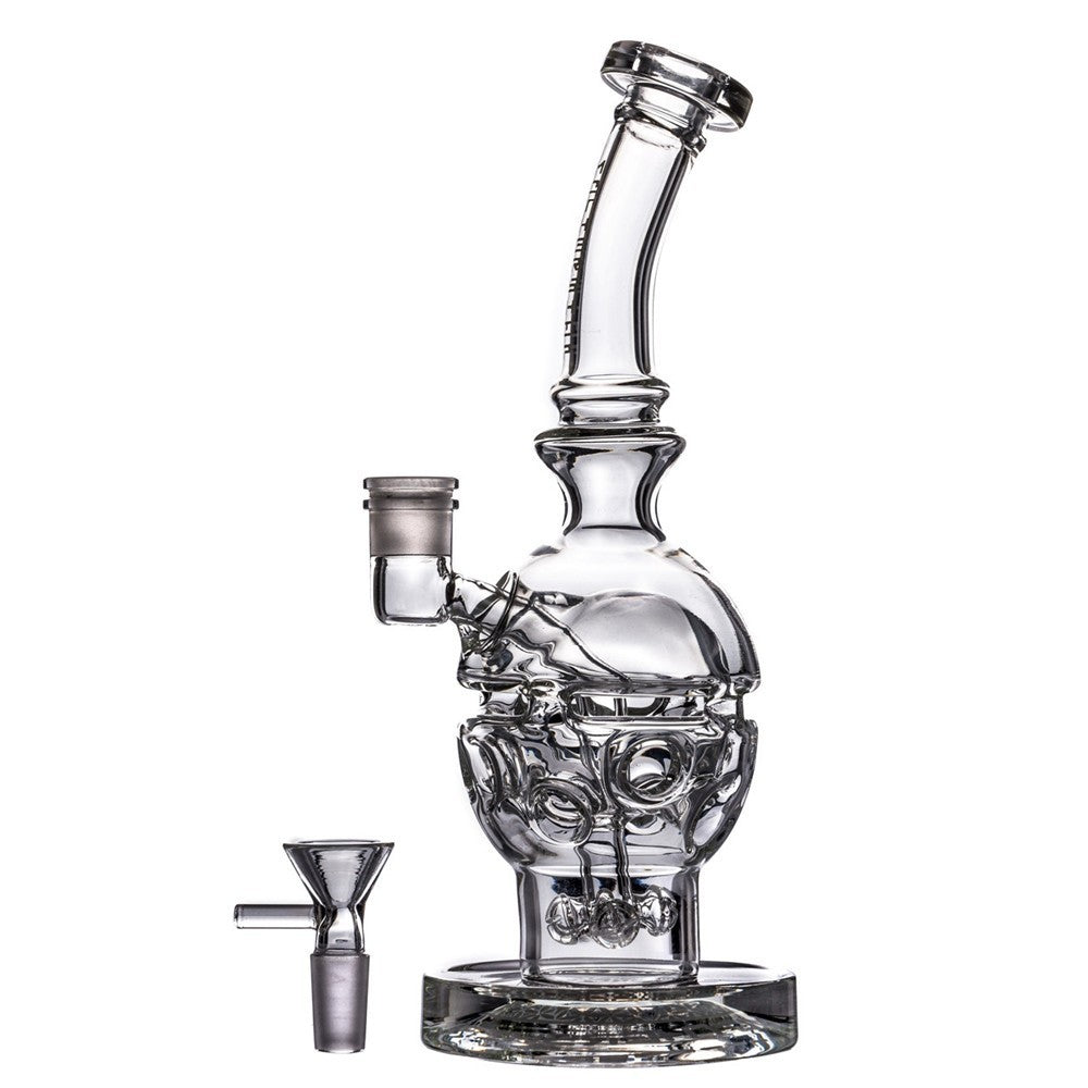 Fab Egg Glass Water Pipe Thick Hookah Rig Recycler Bong Bubbler with 14Mm Bowl