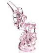 7” Bubbler with Bubble Stocks Pink Girly Glass Water Pipe Bubbler Bong *USA*