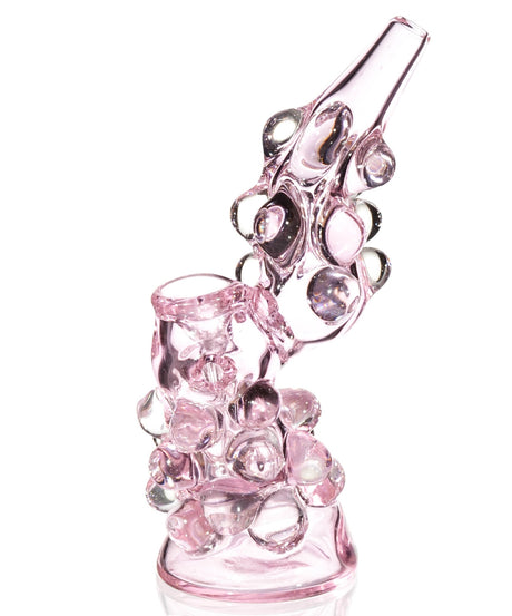 7” Bubbler with Bubble Stocks Pink Girly Glass Water Pipe Bubbler Bong *USA*