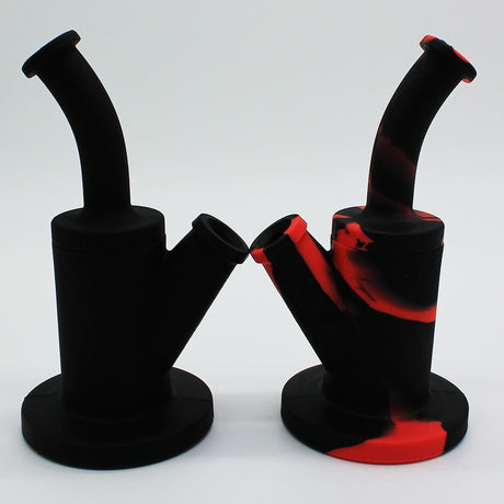 Silicone Rig Smoking Water Pipe Tobacco with 14Mm Glass Bowl