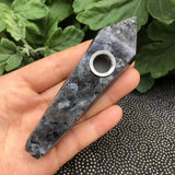 Natural Quartz Smoking Pipe Crystal Point Wand Stone Rock Obelisk Healing 1Pc
