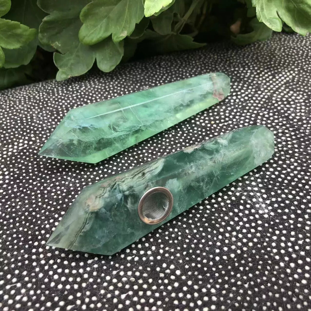 Natural Quartz Smoking Pipe Crystal Point Wand Stone Rock Obelisk Healing 1Pc