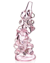 7” Bubbler with Bubble Stocks Pink Girly Glass Water Pipe Bubbler Bong *USA*