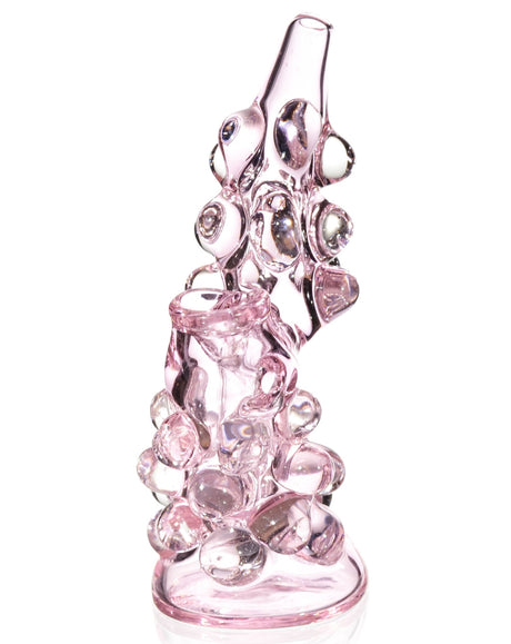 7” Bubbler with Bubble Stocks Pink Girly Glass Water Pipe Bubbler Bong *USA*