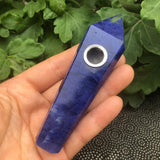 Natural Quartz Smoking Pipe Crystal Point Wand Stone Rock Obelisk Healing 1Pc