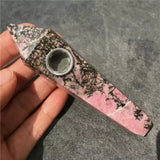 Natural Quartz Smoking Pipe Crystal Point Wand Stone Rock Obelisk Healing 1Pc