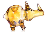 CUTE 4" RHINO Animal Glass Hand Pipe COOL FUMED Alien Bowl Pipe MONSTER *USA*