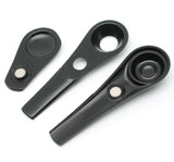 3.8" Metal Smoking Pipes Magnetic Lid Zinc Alloy Smoke Bowl Tobacco Black Pipe