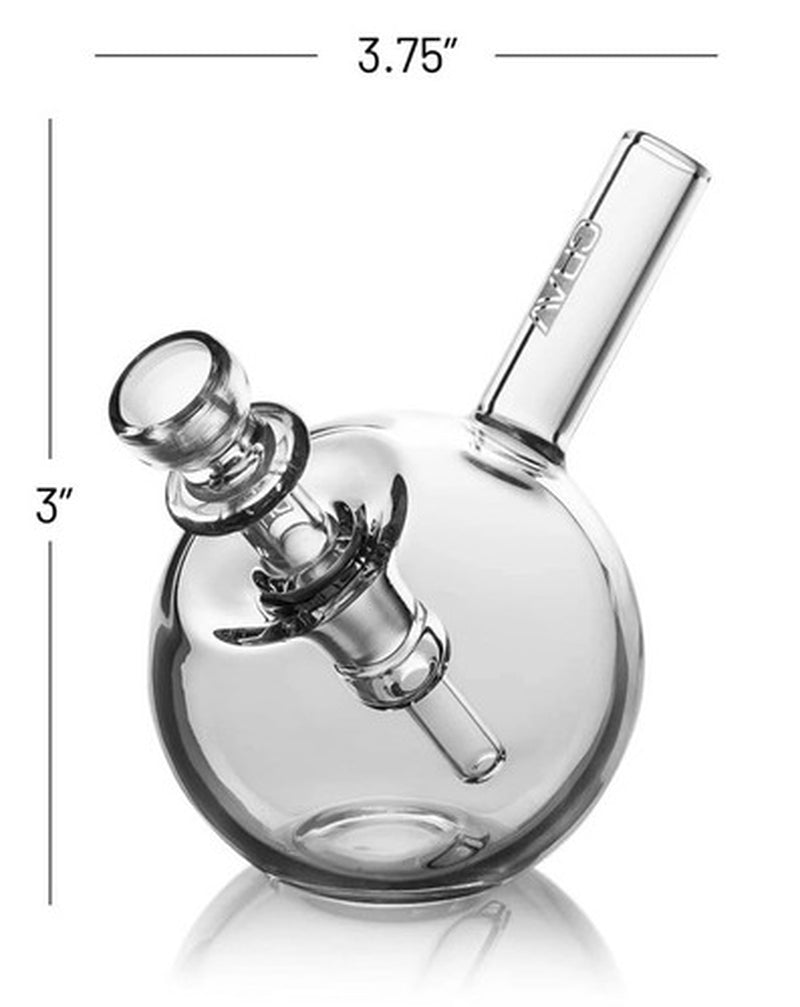 Grav® Labs SPHERICAL Pocket Bubbler COOL BONG Glass Water Pipe Hand Pipe *USA*CB