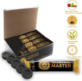 HOOKAH CHARCOAL BRIQUETTES 33MM INSTANT LIGHT – 45 MIN BURN, LOW SMOKE (100 PACK)