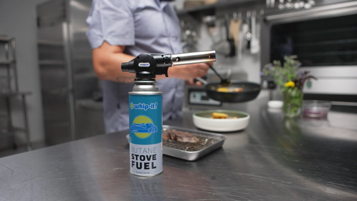 WHIP-IT BUTANE CAMPING STOVE FUEL – 8 OZ (8 PACK)