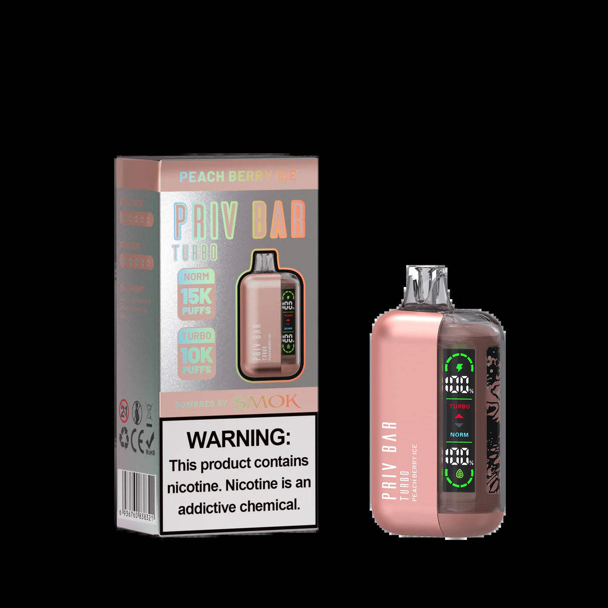 PRIV BAR TURBO DISPOSABLE DEVICE – 15K PUFFS