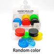 3-LAYER PLASTIC TOBACCO & HERB GRINDER – 60 MM, RANDOM COLOR