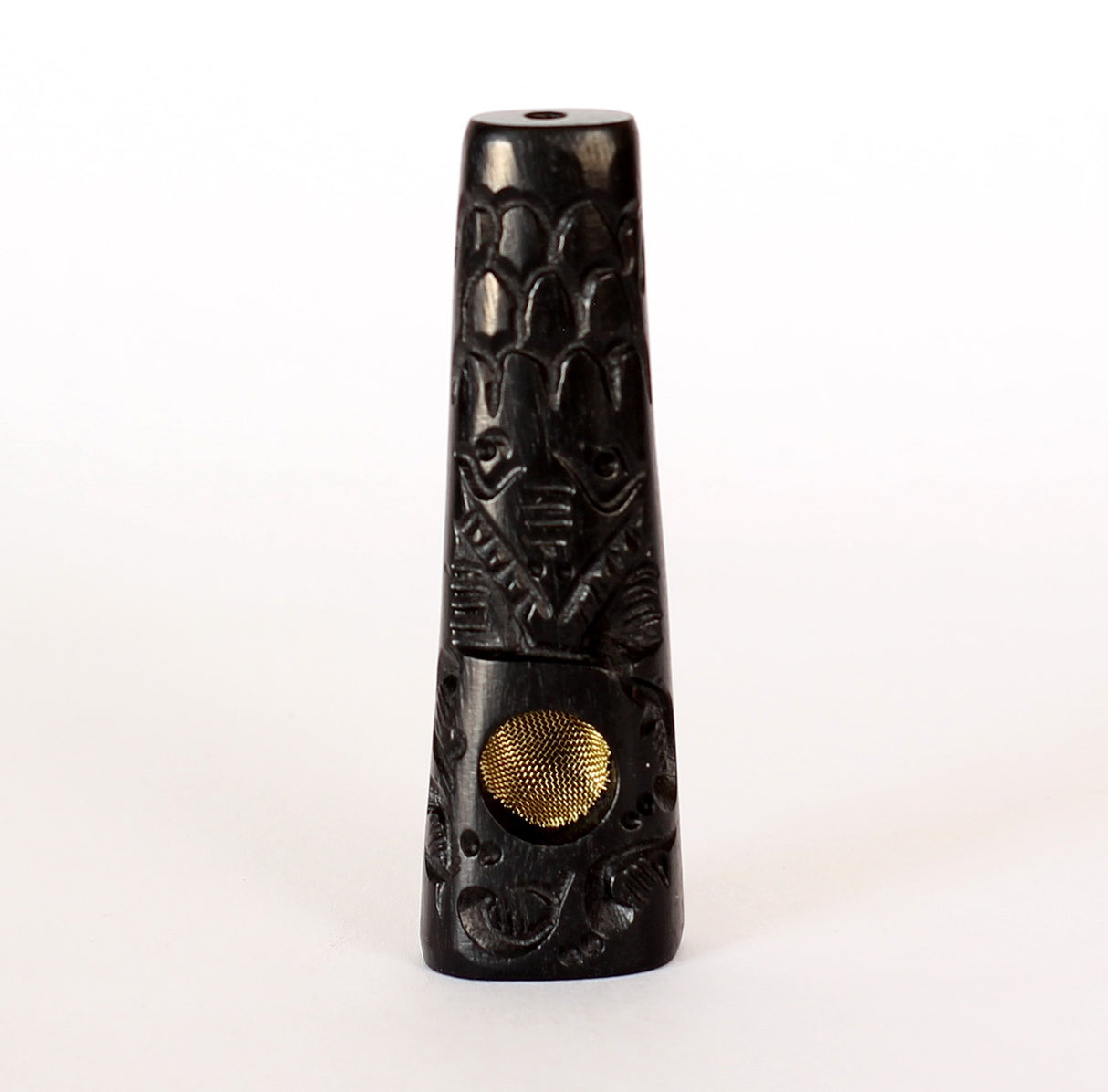 3 Pipe Set Premium Wood Hand Carved Smoking Pipes, with Easy Top Grinder L3GABLN