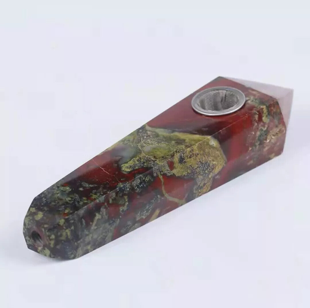 Natural Quartz Smoking Pipe Crystal Point Wand Stone Rock Obelisk Healing 1Pc