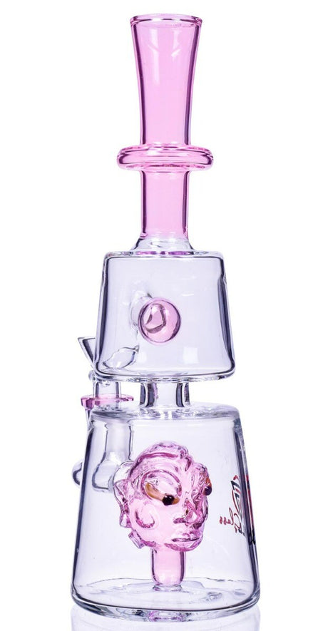 THICK Chill Glass 9" Matrix Perc Bong MONSTER BONG Bubbler GIRLY Pipe PINK Bong
