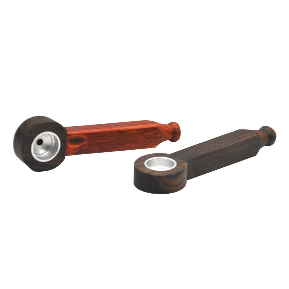 Two Tone Hand Crafted Smoking Pipe Tobacco Pot Premium Wood Pipe Herb