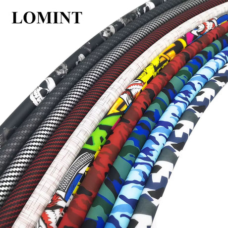 COLORFUL SILICONE HOOKAH HOSE CARBON FIBER SKULL DESIGN 12MM ID 17MM OD 1500MM