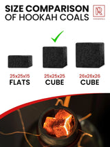 M. ROSENFELD 72 PCS COCONUT HOOKAH CHARCOAL 25MM CUBES