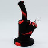 Silicone Rig Smoking Water Pipe Tobacco with 14Mm Glass Bowl