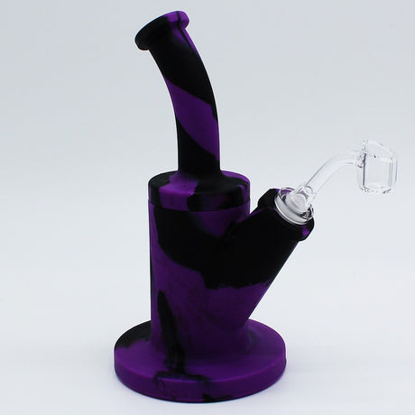 Silicone Rig Smoking Water Pipe Tobacco with 14Mm Glass Bowl